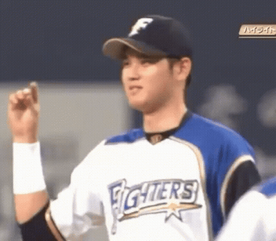 Baseball Player Wearing Fighters Jersey And Hat GIF