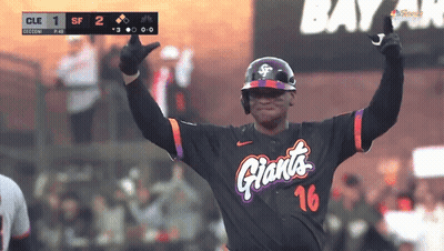 Baseball Player Wearing Giants Jersey