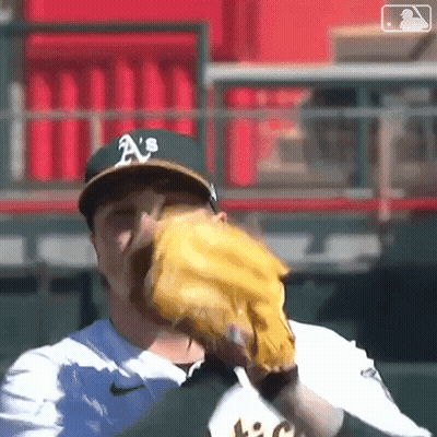 Baseball Player Wearing Hat With A GIF