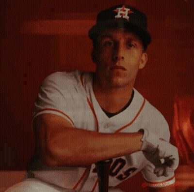 Baseball Player Wearing Hat With H GIF