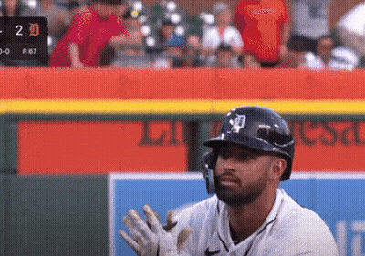 Baseball Player Wearing Helmet Number 20 GIF