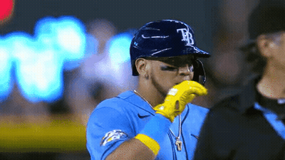 Baseball Player Wearing Helmet With Letter T GIF