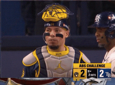 Baseball Player Wearing Helmet With TB GIF