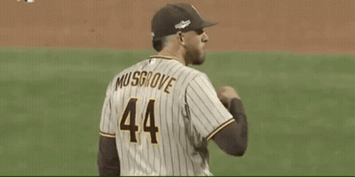 Baseball Player Wearing Jersey Number 44 GIF