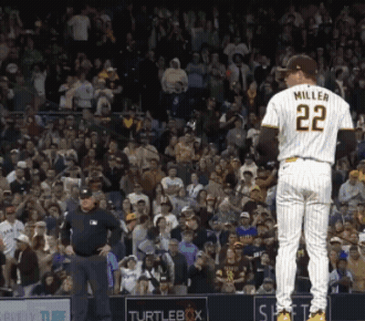 Baseball Player Wearing Miller 22 Jersey GIF