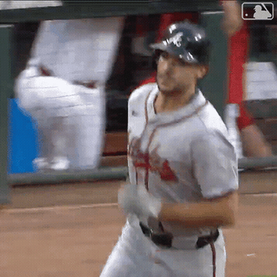 Baseball Player Wearing Number 1 Jersey GIF
