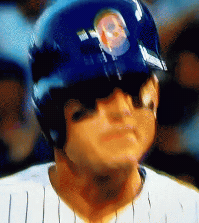 Baseball Player Wearing Skull Helmet GIF