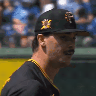 Baseball Player Wearing T Hat GIF