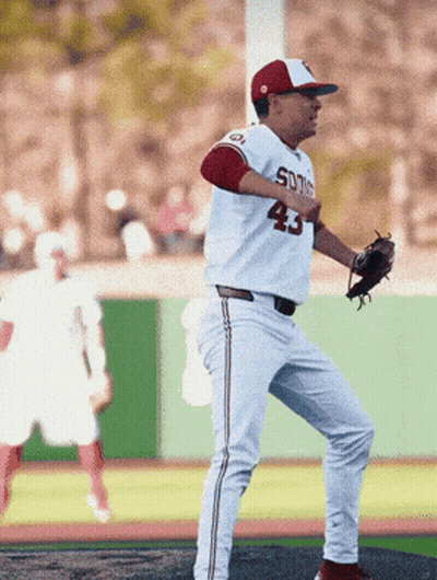 Baseball Player White Uniform 43 GIF