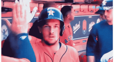 Baseball Player With Astros Star Helmet GIF