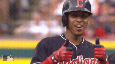 Baseball Player With C On Helmet Thumbs Up GIF