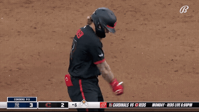 Baseball Player With Cincy Jersey GIF
