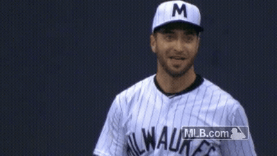 Baseball Player With Hat Letter M GIF
