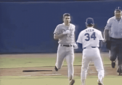 Baseball Player With Jersey Number 34 GIF