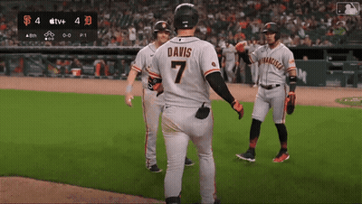 Baseball Player With Letter C GIF