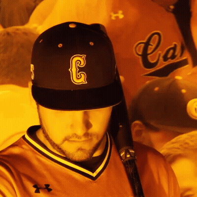 Baseball Player With Letter G On Cap GIF