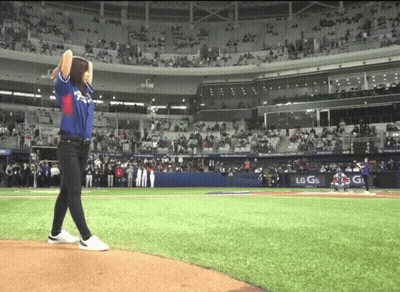 Baseball Player With Letter G On Cap GIF