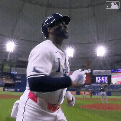 Baseball Player With Letter T On Uniform GIF