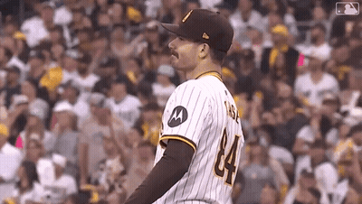 Baseball Player With Mustache 84 In Front Of Crowd GIF