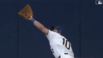 Baseball Player With Number 10 On Jersey GIF