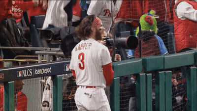 Baseball Player With Number 3 On Jersey GIF