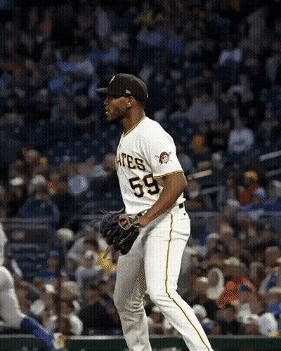 Baseball Player With Number 59 GIF