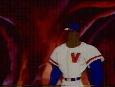 Baseball Player With Number 8 On Hat GIF