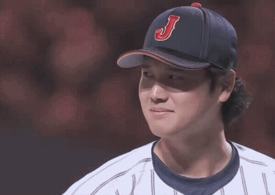 Baseball Player With Red J Hat GIF