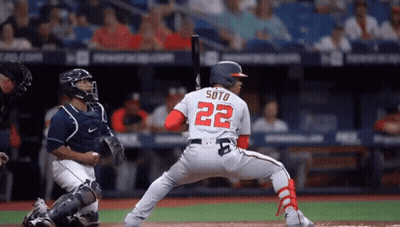 Baseball Player With Soto On Back GIF