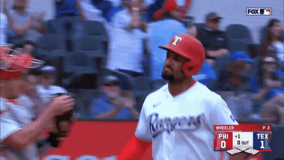 Baseball Player With T On Hat GIF