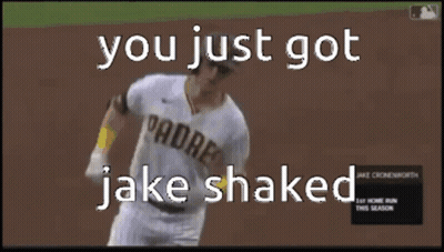 Baseball Player You Just Got Jake Shaked GIF