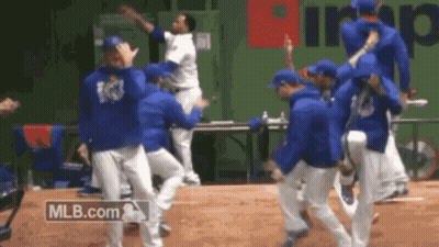Baseball Players Dancing In Dugout GIF