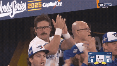 Baseball Players High Five World Series 2025 GIF