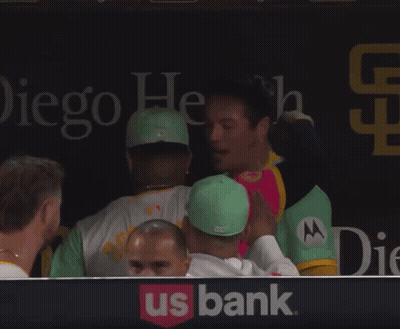 Baseball Players High Fiving GIF