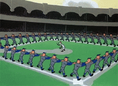 Baseball Players Holding Hands GIF