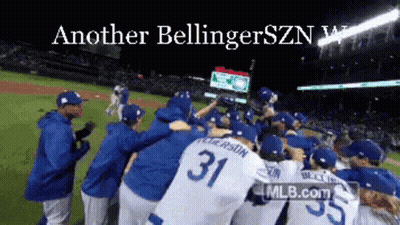 Baseball Players Huddled With Bellingerszn GIF