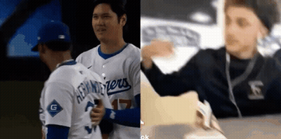 Baseball Players Hugging On Field GIF