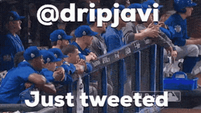 Baseball Players In Dugout With @Dripjavi Just Tweeted GIF