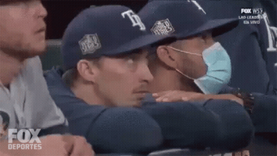 Baseball Players In Dugout GIF