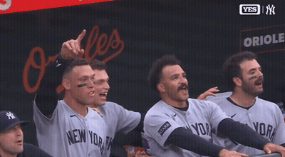 Baseball Players In New York Jerseys GIF