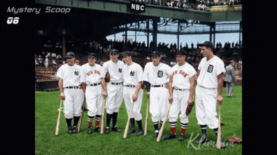 Baseball Players In Red Sox Jerseys GIF