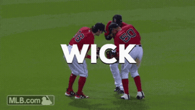 Baseball Players On Field Word Wick GIF