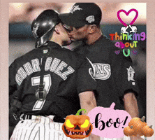 Baseball Players One Wearing Number 7 GIF