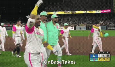Baseball Players Walking On Field GIF
