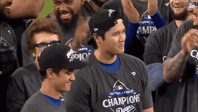 Baseball Players Wearing Champions Shirts GIF