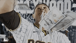 Baseball Star Manny Machado Catching Money GIF
