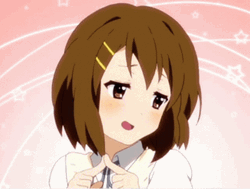 Bashful Anime Yui Hirasawa GIF