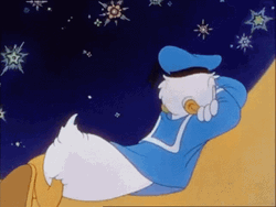 Bashful Donald Duck Peeking GIF