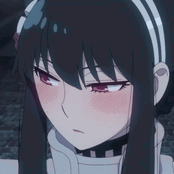 Bashful Yor Forger Fierce Gaze GIF