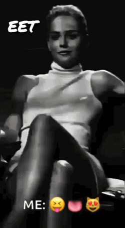 Basic Instinct Eat That Sharon Stone GIF